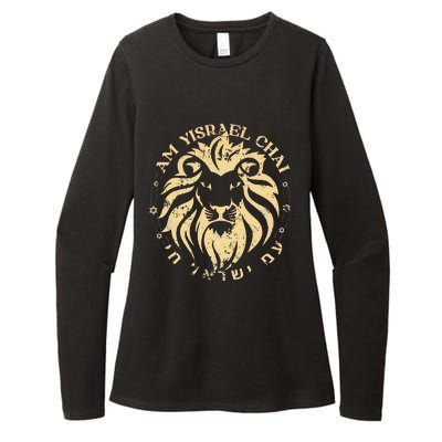 Am Yisrael Chai Lion Of Zion Womens CVC Long Sleeve Shirt