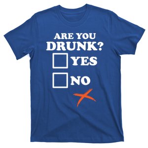 Are You Drunk Lazy Diy Halloween Costume Funny Ing Beer Great Gift T-Shirt