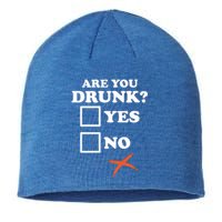 Are You Drunk Lazy Diy Halloween Costume Funny Ing Beer Great Gift Sustainable Beanie