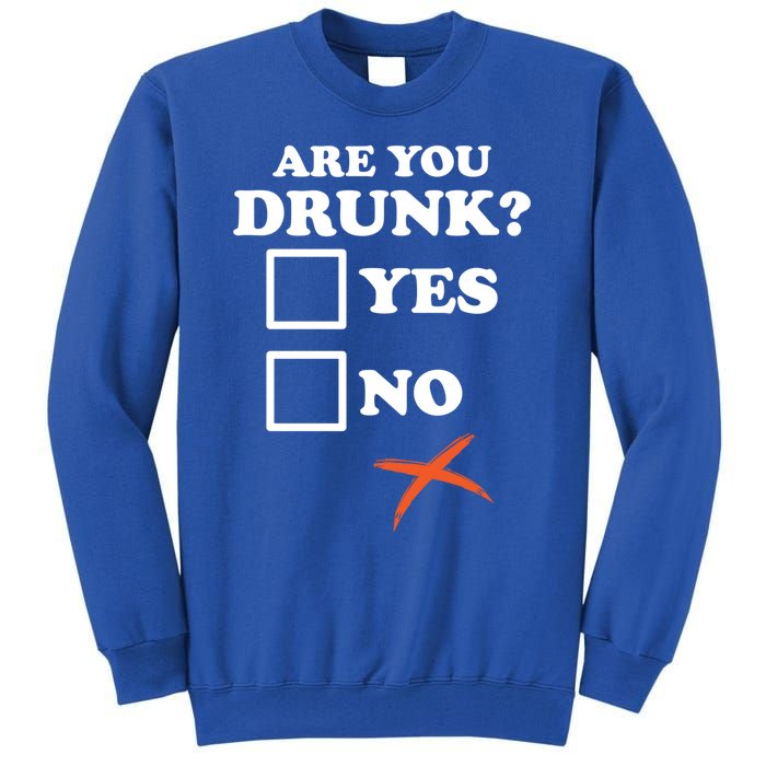 Are You Drunk Lazy Diy Halloween Costume Funny Ing Beer Great Gift Tall Sweatshirt