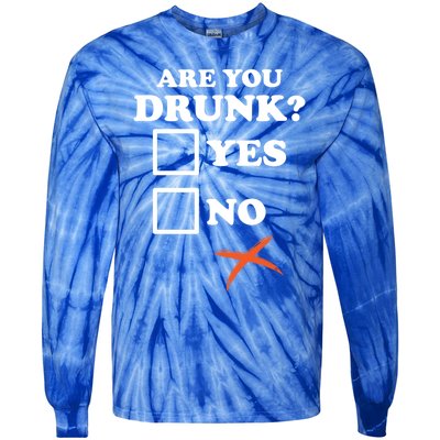 Are You Drunk Lazy Diy Halloween Costume Funny Ing Beer Great Gift Tie-Dye Long Sleeve Shirt