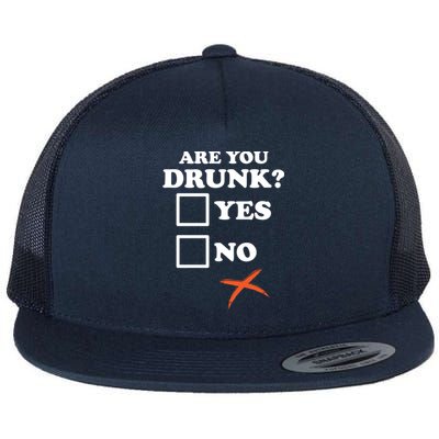 Are You Drunk Lazy Diy Halloween Costume Funny Ing Beer Great Gift Flat Bill Trucker Hat