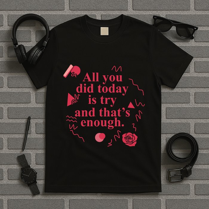 All You Did Today Is Try And That Enough T-Shirt