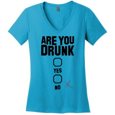 Are You Drunk Gift Women's V-Neck T-Shirt