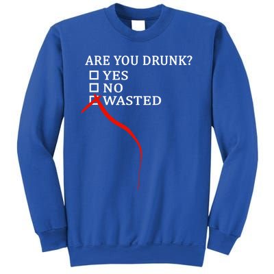 Are You Drunk Wasted Ing Funny Party Gift Great Gift Sweatshirt