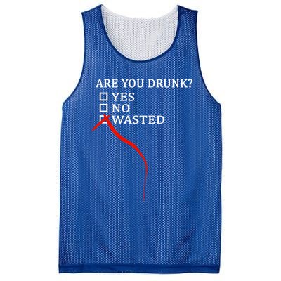 Are You Drunk Wasted Ing Funny Party Gift Great Gift Mesh Reversible Basketball Jersey Tank