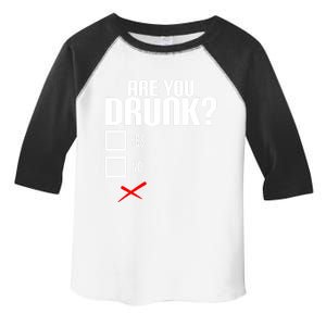 Are You Drunk? Gift Funny Beer Lover Slogan Cool Gift Toddler Fine Jersey T-Shirt