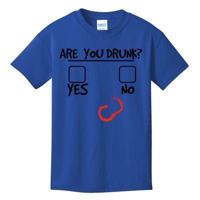 Are You Drunk? Yes Or No Funny Drunk Question Ing Cool Gift Kids T-Shirt