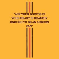Ask Your Doctor If Your Heart Is Healthy Enough To Be An Auburn Fan Pom Pom 12in Knit Beanie