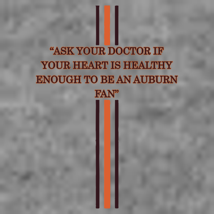 Ask Your Doctor If Your Heart Is Healthy Enough To Be An Auburn Fan Hooded Wearable Blanket