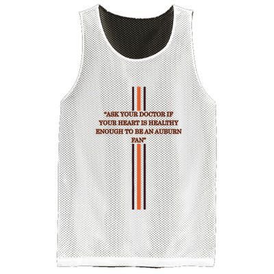 Ask Your Doctor If Your Heart Is Healthy Enough To Be An Auburn Fan Mesh Reversible Basketball Jersey Tank