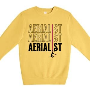 AERIALIST Yogi Dancer Aerial Hoop Lover Premium Crewneck Sweatshirt