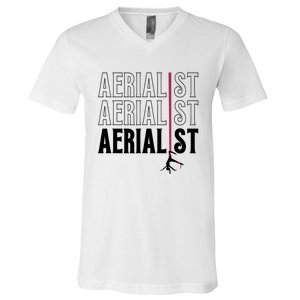 AERIALIST Yogi Dancer Aerial Hoop Lover V-Neck T-Shirt