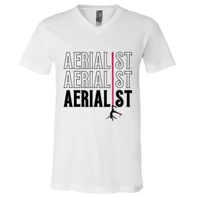 AERIALIST Yogi Dancer Aerial Hoop Lover V-Neck T-Shirt