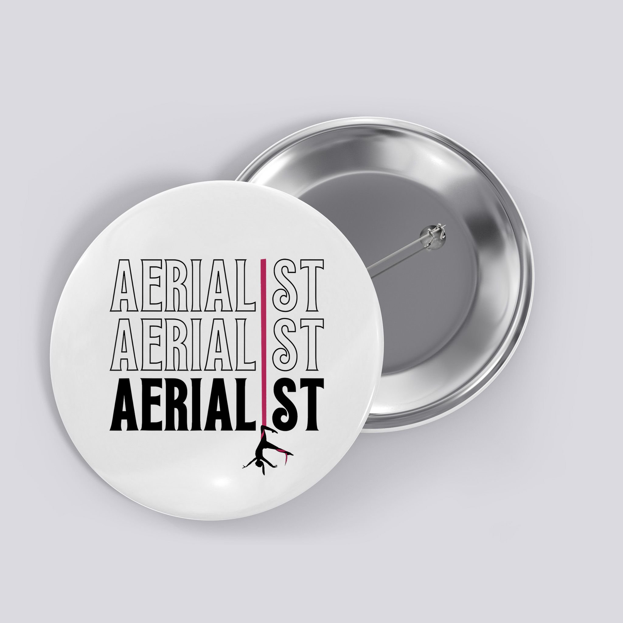 AERIALIST Yogi Dancer Aerial Hoop Lover Button