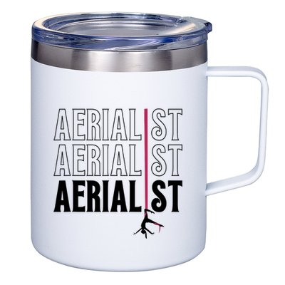 AERIALIST Yogi Dancer Aerial Hoop Lover 12oz Stainless Steel Coffee Mug