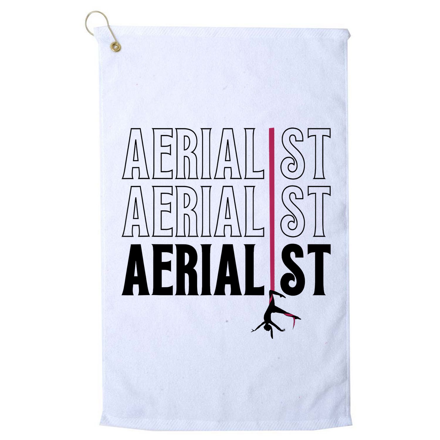 AERIALIST Yogi Dancer Aerial Hoop Lover Golf Towel