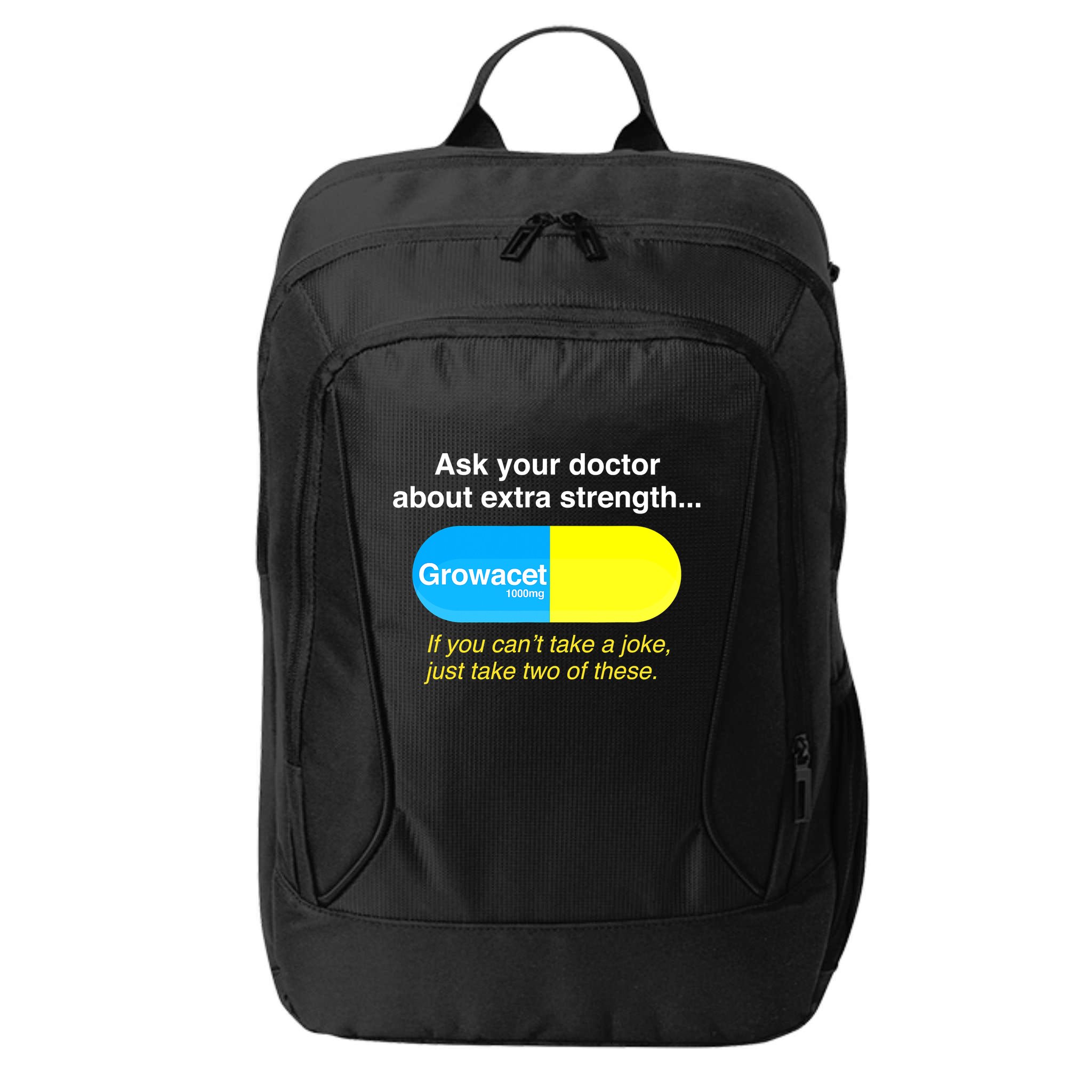 Ask Your Doctor About Extra Strength Growacet City Backpack