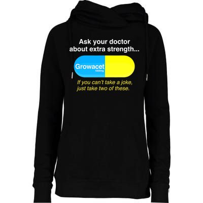 Ask Your Doctor About Extra Strength Growacet Womens Funnel Neck Pullover Hood