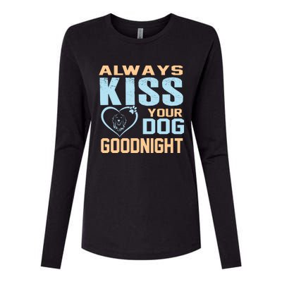 Always Your Dog Goodnight Womens Cotton Relaxed Long Sleeve T-Shirt