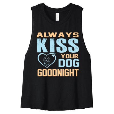 Always Your Dog Goodnight Women's Racerback Cropped Tank