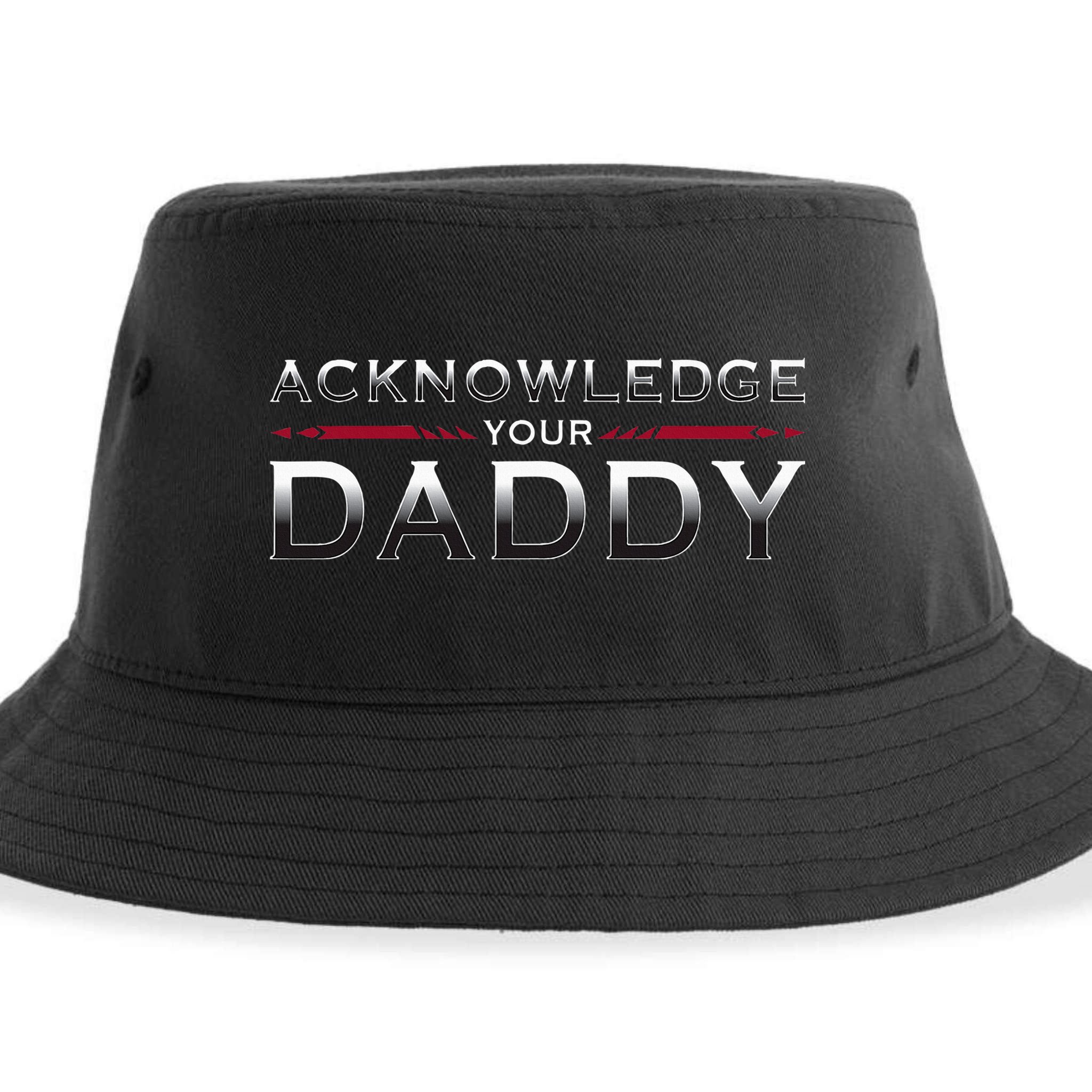 Acknowledge Your Daddy Funny Sports Sustainable Bucket Hat