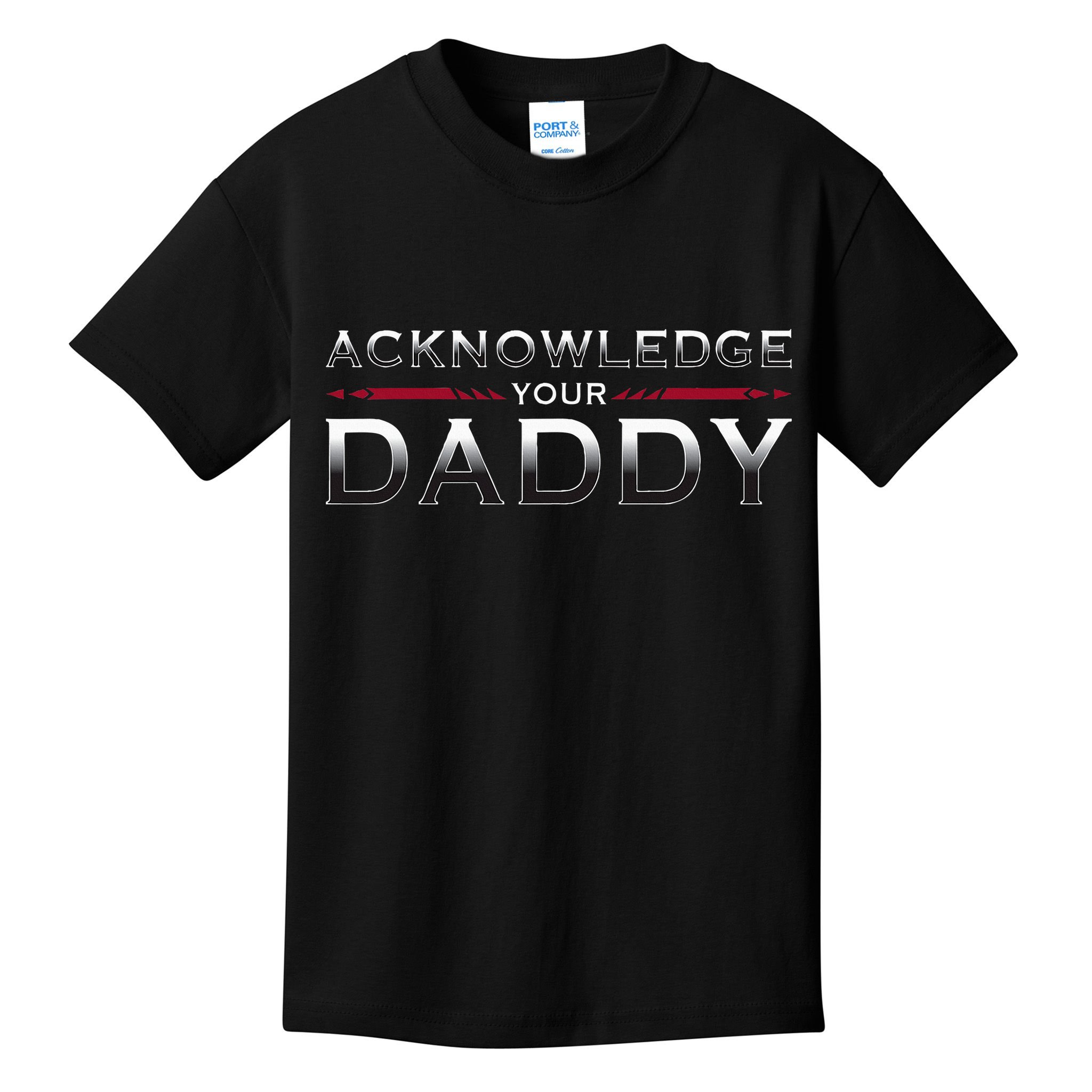Acknowledge Your Daddy Funny Sports Kids T-Shirt