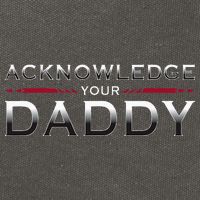 Acknowledge Your Daddy Funny Sports Cotton Canvas Backpack