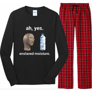 Ah Yes Enslaved Moisture Funny Dank Meme Long Sleeve Pajama Set