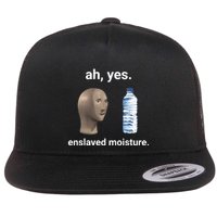 Ah Yes Enslaved Moisture Funny Dank Meme Flat Bill Trucker Hat