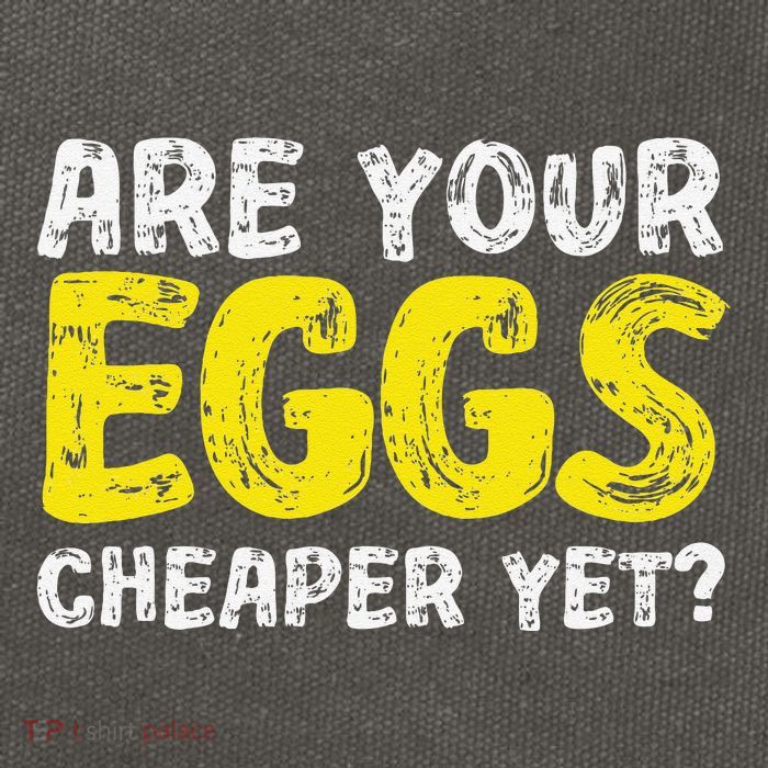 Are Your Eggs Cheaper Yet Funny Joke Eggs Lover Cotton Canvas Backpack