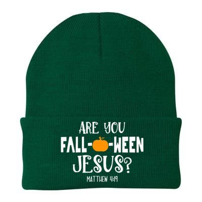 Are You FallOWeen Jesus Halloween Christian Pumpkin Lover Great Gift Knit Cap Winter Beanie