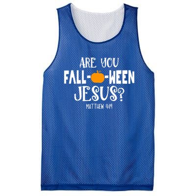 Are You FallOWeen Jesus Halloween Christian Pumpkin Lover Great Gift Mesh Reversible Basketball Jersey Tank