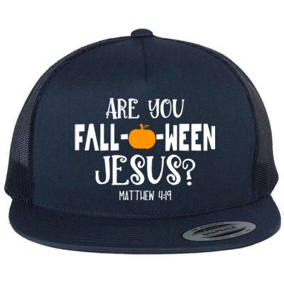 Are You FallOWeen Jesus Halloween Christian Pumpkin Lover Great Gift Flat Bill Trucker Hat