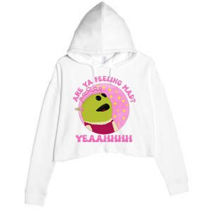 Are You Feeling Kinda Mad WhoS That Wonderful Girl Funny Cute Crop Fleece Hoodie