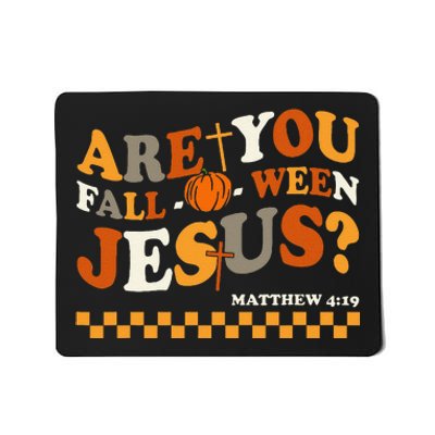 Are You Falloween Jesus Christian Halloween Pumpkin Gift Mousepad