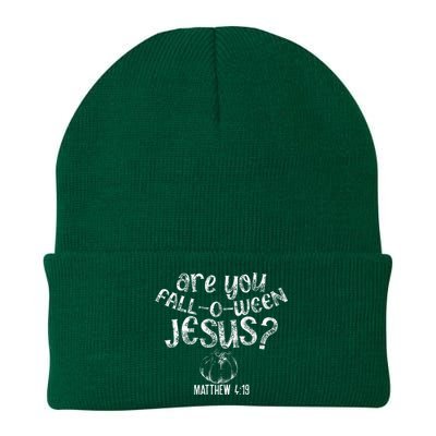 Are You Fall O Ween Jesus Halloween Christian Bible Verse Knit Cap Winter Beanie