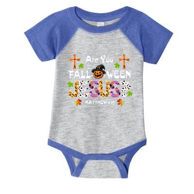 Are You Falloween Jesus Pumpkin Spooky Halloween Christian Funny Gift Infant Baby Jersey Bodysuit