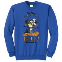 Are You Falloween Jesus Retro Halloween Pumpkin Spooky Gift Sweatshirt