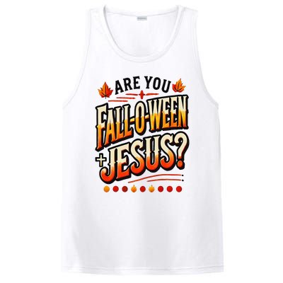 Are You Falloween Jesus Christian Fall PosiCharge Competitor Tank