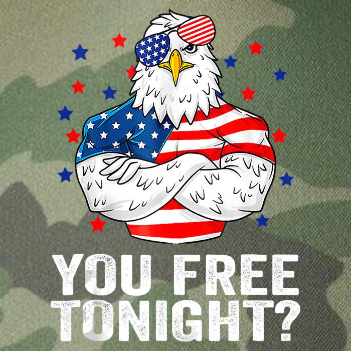Are You Free Tonight 4th Of July Independence Day Bald Eagle Legacy Tie Dye Trucker Hat