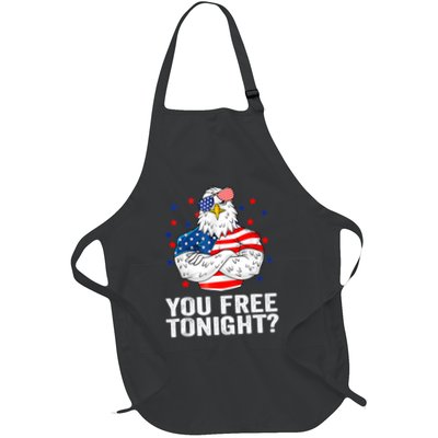 Are You Free Tonight 4th Of July Independence Day Bald Eagle Apron