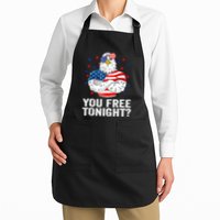 Are You Free Tonight 4th Of July Independence Day Bald Eagle Apron