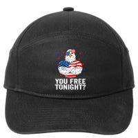 Are You Free Tonight 4th Of July Independence Day Bald Eagle 7-Panel Snapback Hat