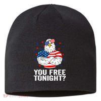 Are You Free Tonight 4th Of July Independence Day Bald Eagle Sustainable Beanie
