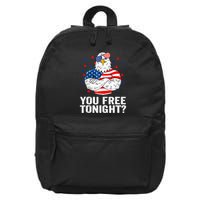 Are You Free Tonight 4th Of July Independence Day Bald Eagle 16 in Basic Backpack