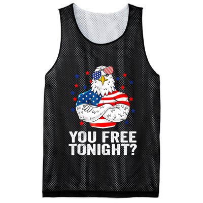 Are You Free Tonight 4th Of July Independence Day Bald Eagle Mesh Reversible Basketball Jersey Tank