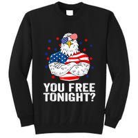 Are You Free Tonight 4th Of July Independence Day Bald Eagle Tall Sweatshirt
