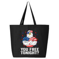 Are You Free Tonight 4th Of July Independence Day Bald Eagle 25L Jumbo Tote