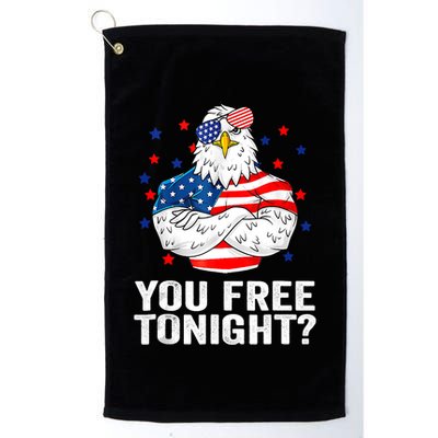 Are You Free Tonight 4th Of July Independence Day Bald Eagle Golf Towel